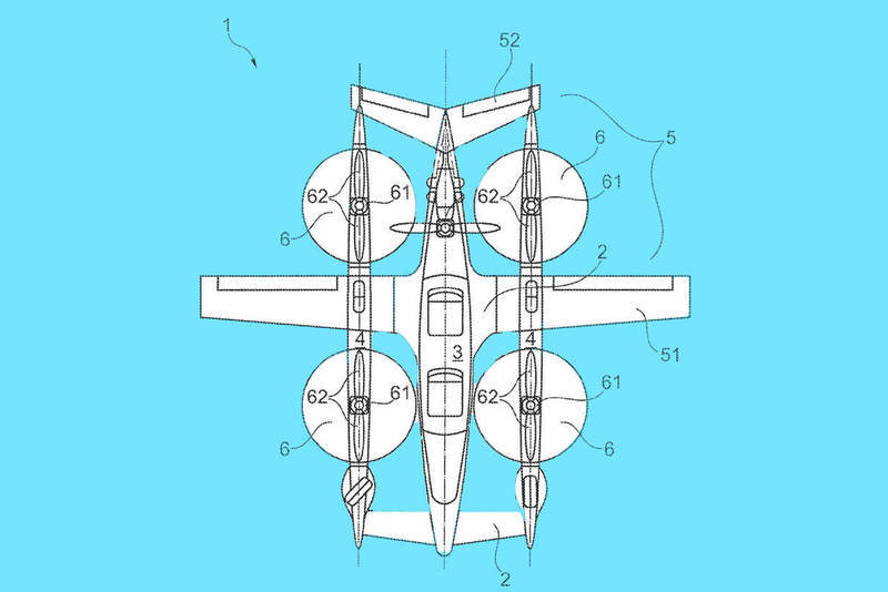 Airbus запатентовала гибридный самолет с вертикальным взлетом
