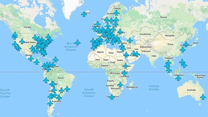 Wi-Fi пароли аэропортов всего мира на одной карте