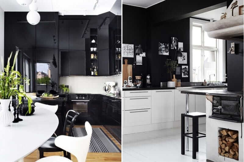 Черный цвет в интерьере кухни: 6 удачных сочетаний