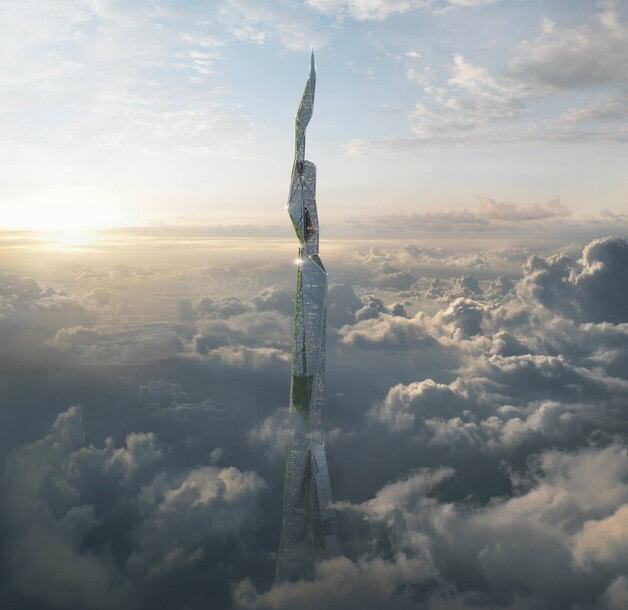 Arconic создала концепт эко-небоскреба высотой 5 км
