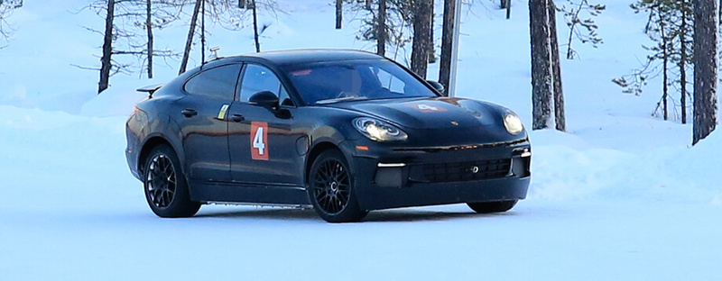 Прототип электрокара Porsche Mission E вышел на зимние тесты