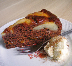 Грушевый торт с шоколадом