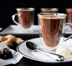 Имбирный горячий шоколад