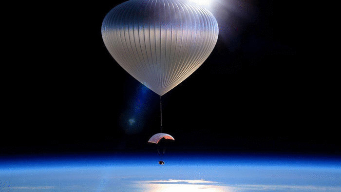 Первый полёт на космическом воздушном шаре 