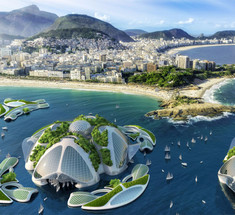Эко-город на океанском дне с 3D распечатанными домами из пластиковых отходов