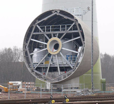 Как строят 200-метровую ветровую турбину
