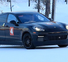 Прототип электрокара Porsche Mission E вышел на зимние тесты