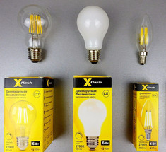 Новые филаментные светодиодные лампы X-Flash