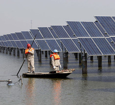 Китай превращает угольные карьеры в плавучие солнечные фермы