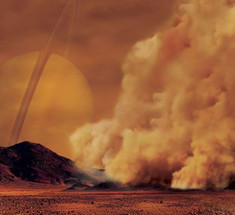 NASA обнаружила пылевые бури на Титане