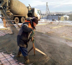 Монолитные работы: заливка бетона зимой