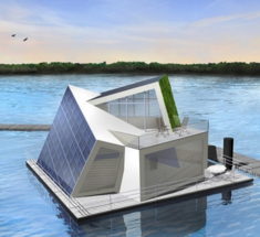 В Германии создают плавучий дом с автономными системами водо- и энергоснабжения