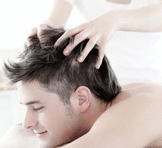 Массаж головы стимулирует рост волос
