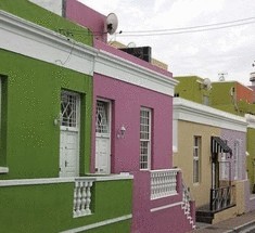 Красочный пригород в Кейптауне, Южная Африка