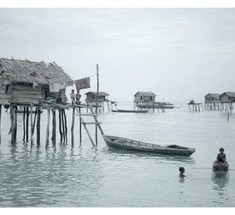 Цыганская деревушка Баджо на острове Борнео