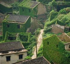 Деревня, поглощенная природой. Впечатляющий ленд-арт в Китае
