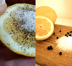 Лимон, соль и перец помогут с этими 8 проблемами!