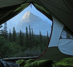 Утренние виды из палатки, от которых захватывает дух