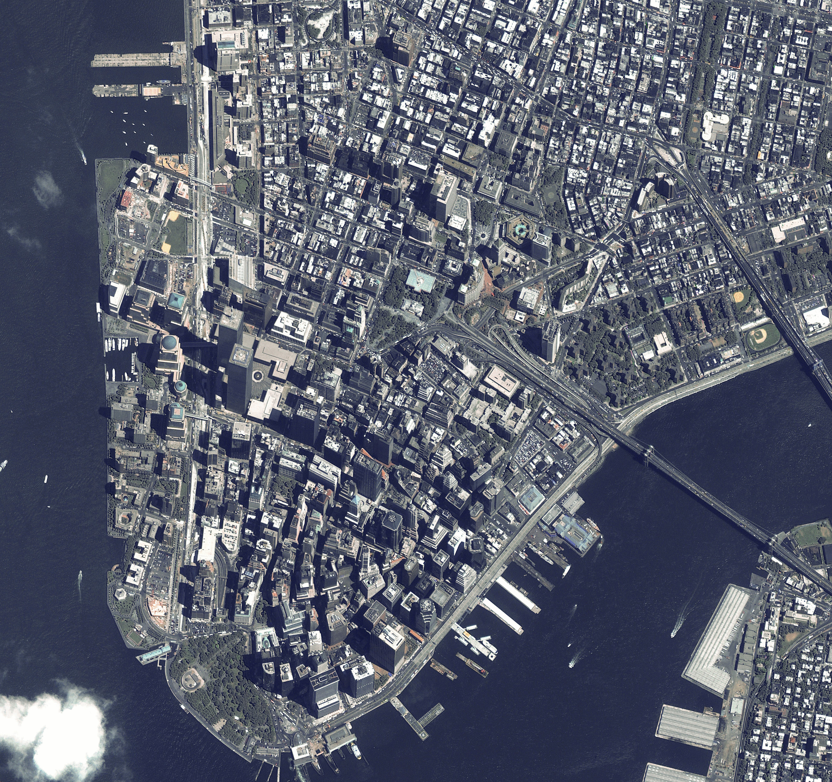 Снимок Нью Йорка со спутника