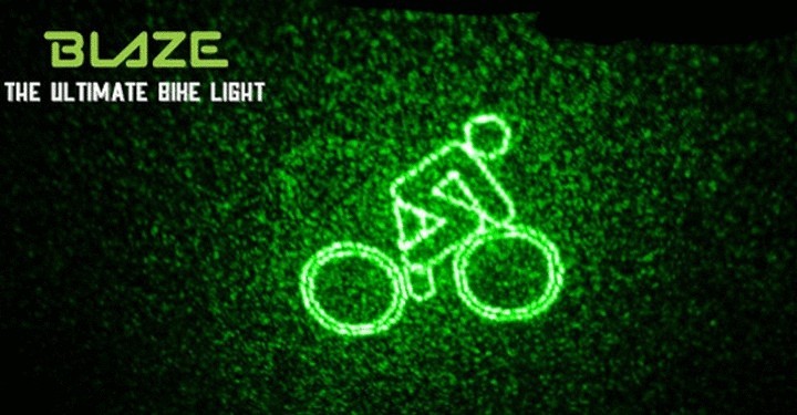 Создана самая эффективная велосипедная фара с лазерной картинкой