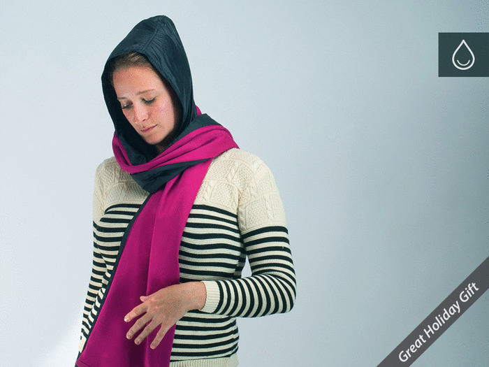 Уникальный шарф-дождевик позаботиться о Вашем здоровье и прическе