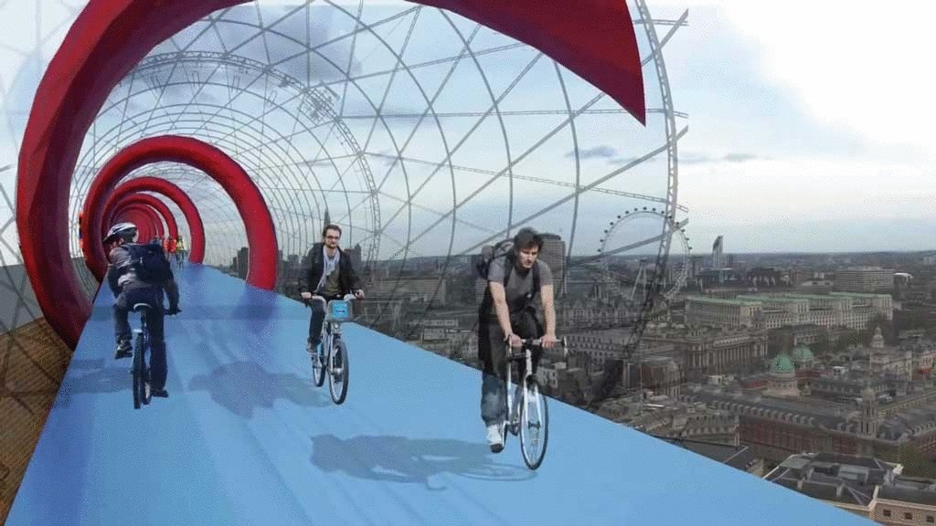 В Лондоне построят велоэстакады через весь город