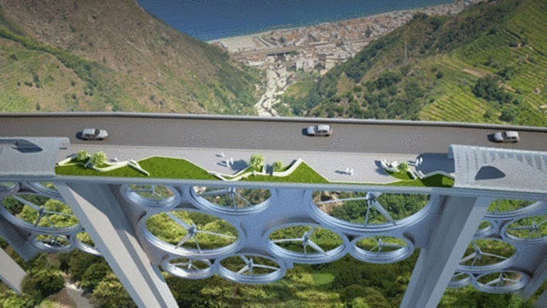В Италии может появиться мост, генерирующий солнечную и ветряную энергию