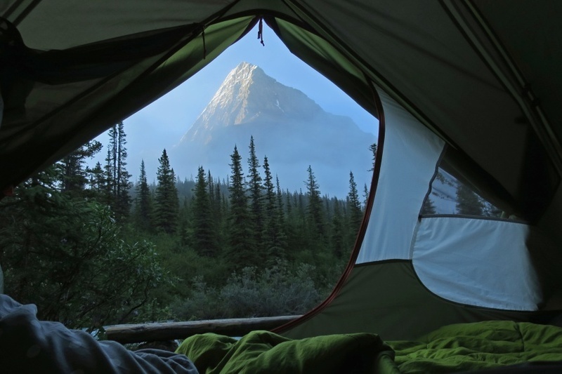 Утренние виды из палатки, от которых захватывает дух