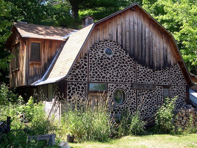 Домик в стиле cordwood:  возможность возвести дом практически в одиночку!