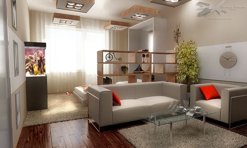 Идеи для дизайна однокомнатной квартиры