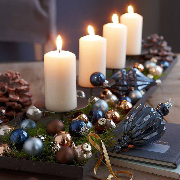 Восхитительные новогодние идеи оформления свечей 
