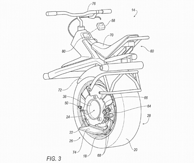 Ford запатентовал конструкцию автомобиля с отсоединяемым задним колесом-моноциклом