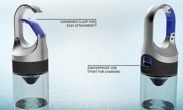 “Bottlelight”— портативный УФ-очиститель воды с фонарем