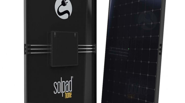 Солнечная панель со встроенным аккумулятором, инвертором и программным обеспечением