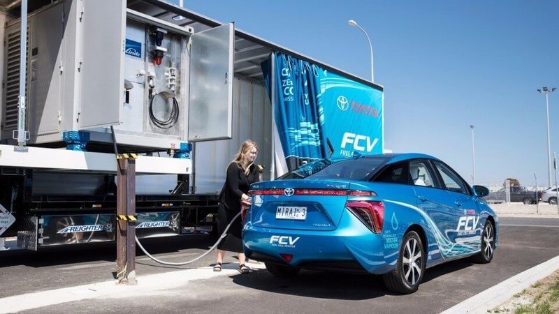 Toyota создала мобильную водородную заправку