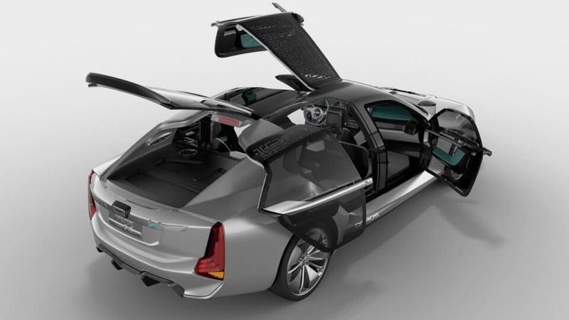 Qoros и Koenigsegg раскрыли совместный асимметричный электросуперкар