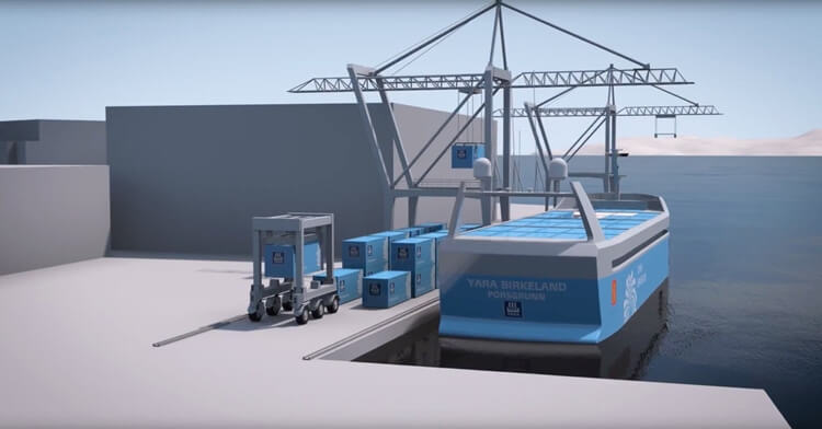 В Норвегии создадут контейнерное судно с системой автопилотирования