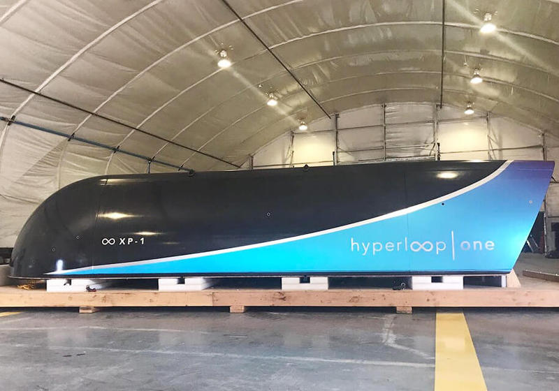 Вакуумный поезд Hyperloop взлетел на 5 секунд и разогнался до 100 км/ч