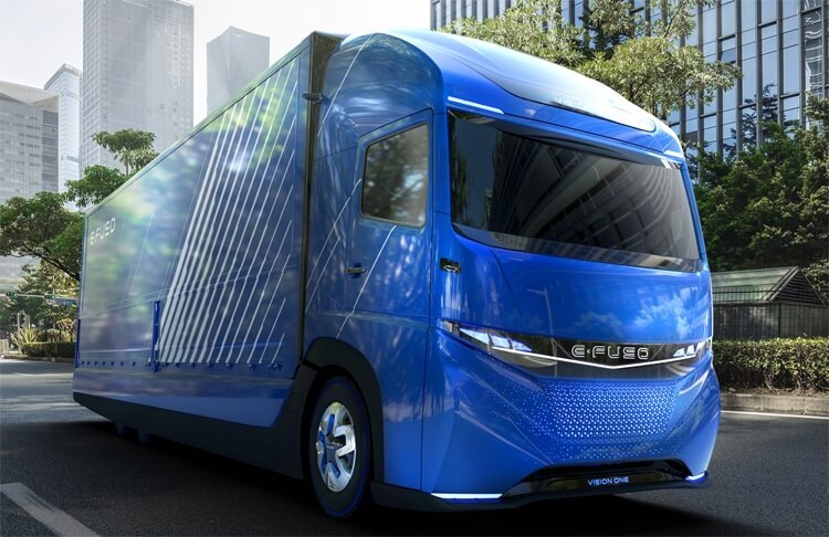 Концерн Daimler показал тяжёлый грузовик E-Fuso Vision One на электротяге