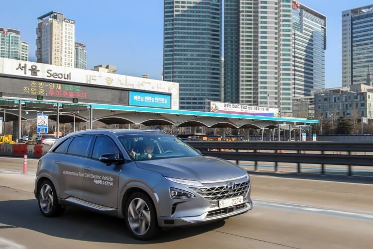 5 автономных автомобилей Hyundai преодолели путь из Сеула в Пхёнчхан 