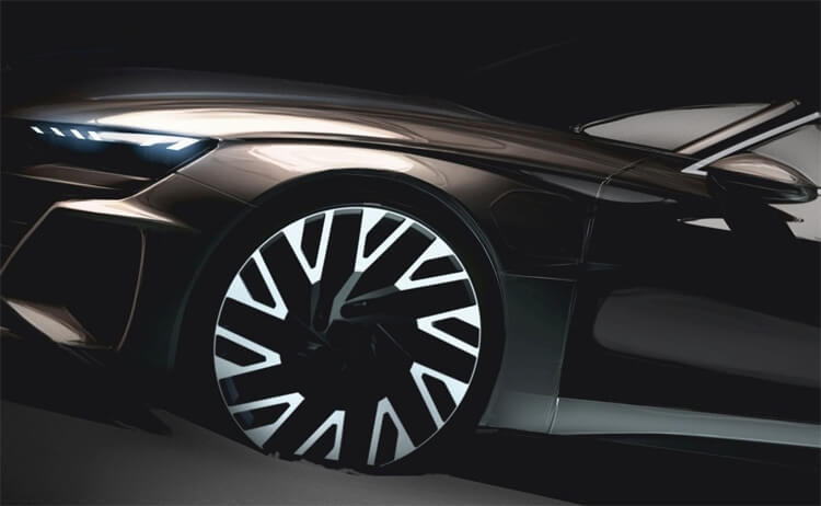 Audi приоткрыла завесу тайны над электрокаром e-tron GT