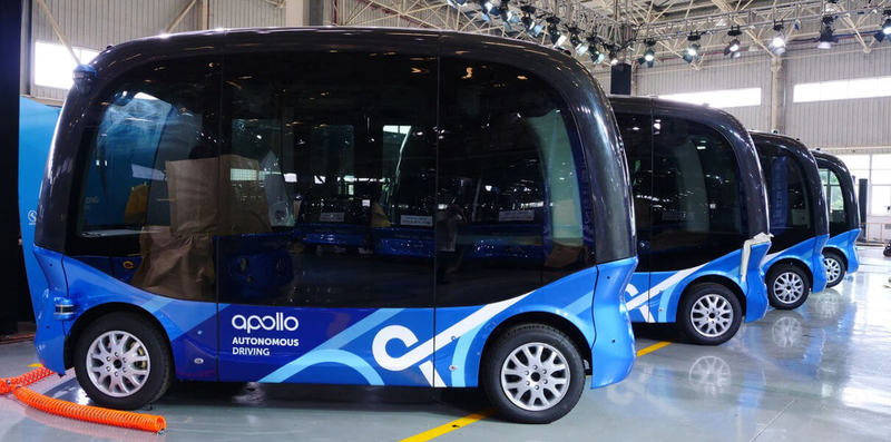 Китайская компания Baidu выпустила первые сто беспилотных автобусов