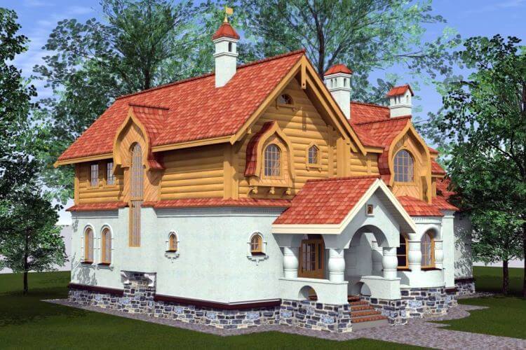 Фасад в русском стиле: ярко, оригинально и красиво