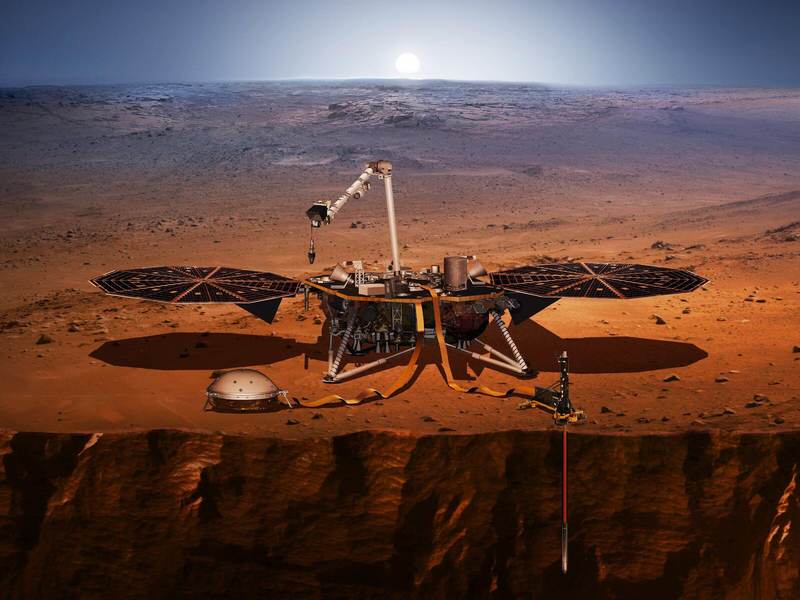 Аппарат InSight Mars начинает свою работу после успешной посадки