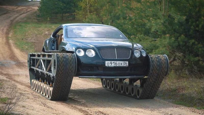 Российские умельцы переделали Bentley Continental в легкий танк