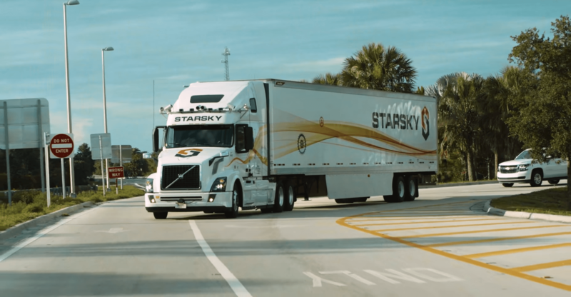 Starsky вывела грузовики без водителей на дороги общего пользования
