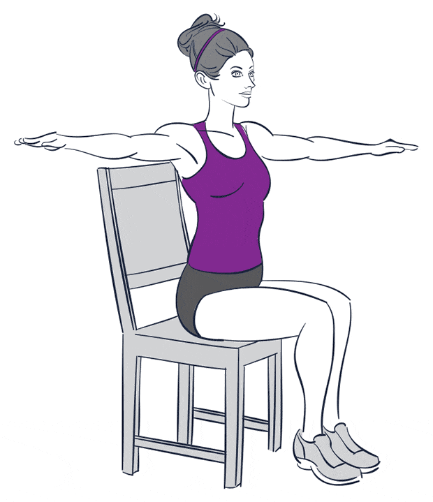 9 упражнений на все группы мышц, которые можно делать не вставая со стула