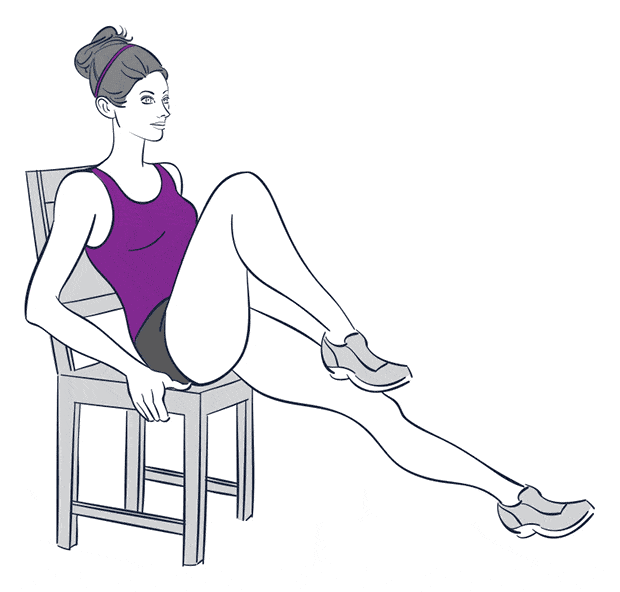 9 упражнений на все группы мышц, которые можно делать не вставая со стула