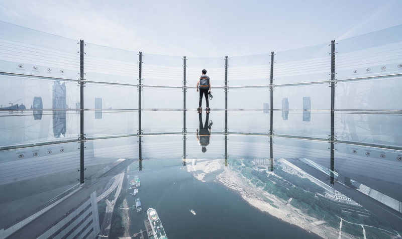 Удивительный китайский "горизонтальный небоскрёб" открывается для посетителей