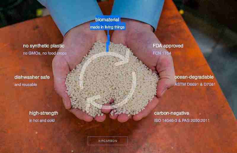 Newlight Technologies превращает метан и CO2 в пластик и кожу